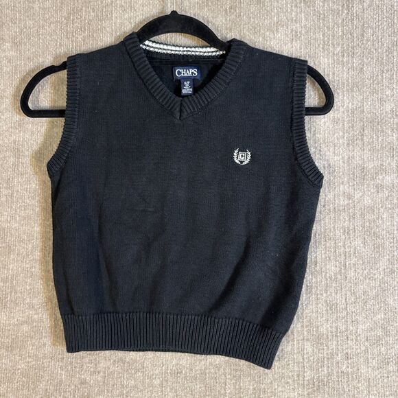 Chaps Kids Sweater Vest Size 8 Small Preppy Uniform Twee - Picture 1 of 6